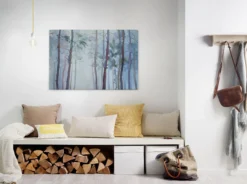 Livingwalls Leinwand, Wald, Bäume, 90x60 cm DD120295