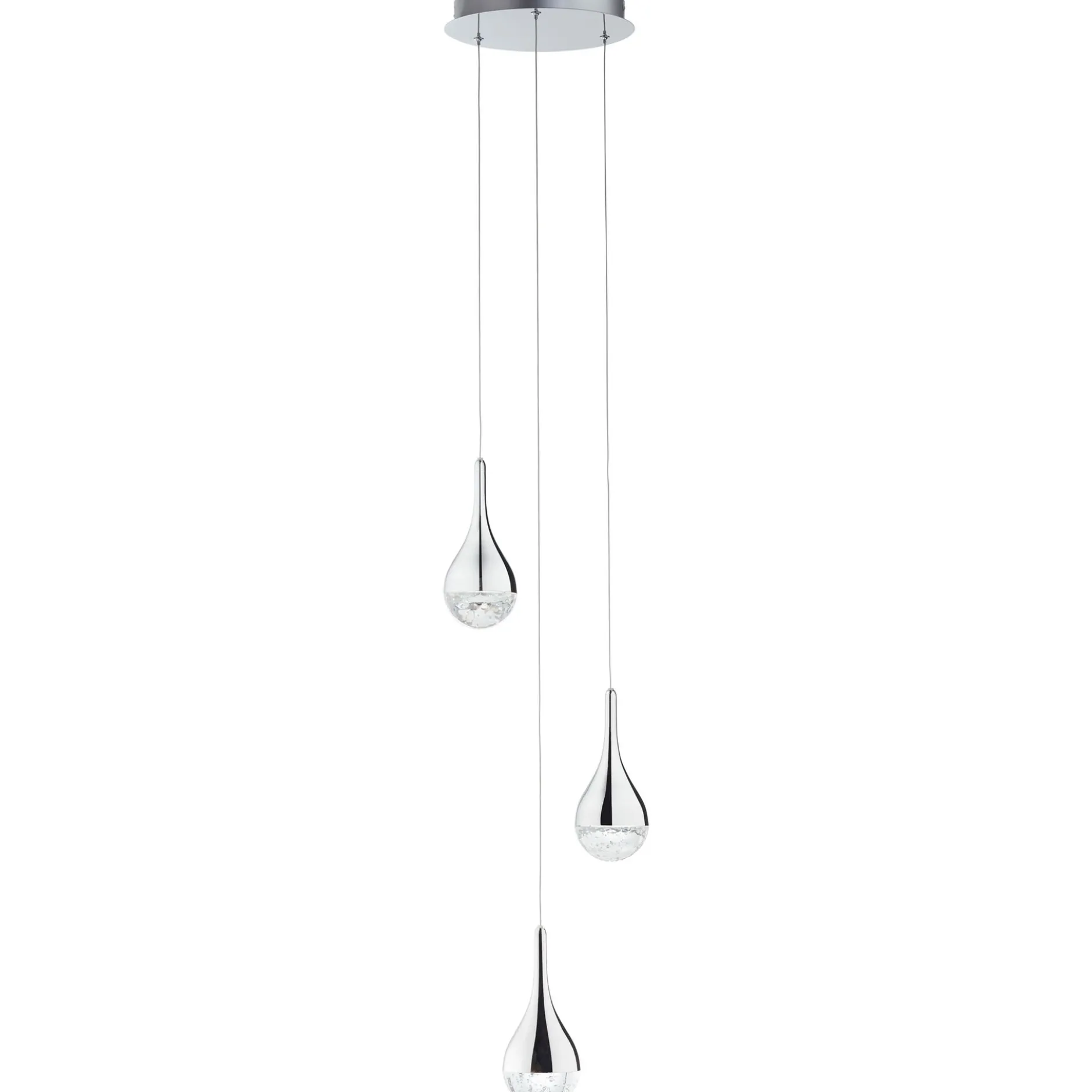 Pendelleuchte aus Glas - Gustav - Metallic