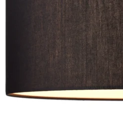 Pendelleuchte Enno - Textil Schwarz