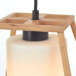 Pendelleuchte Henning - Holz Braun