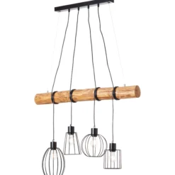 Pendelleuchte Karla - Holz Braun