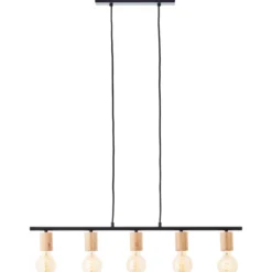 Pendelleuchte Karl - Holz Braun