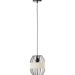 Pendelleuchte Nino - Textil Braun