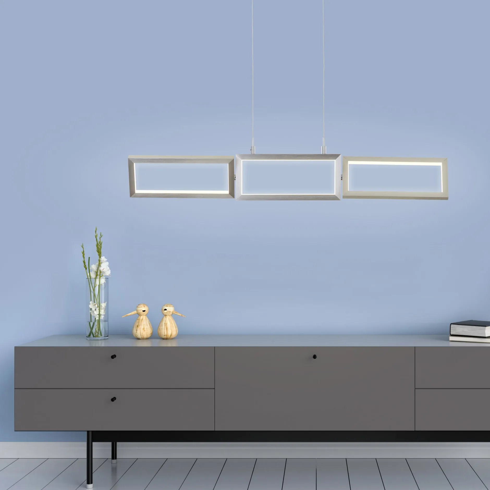 Pendelleuchte Sia - Metall Metallic