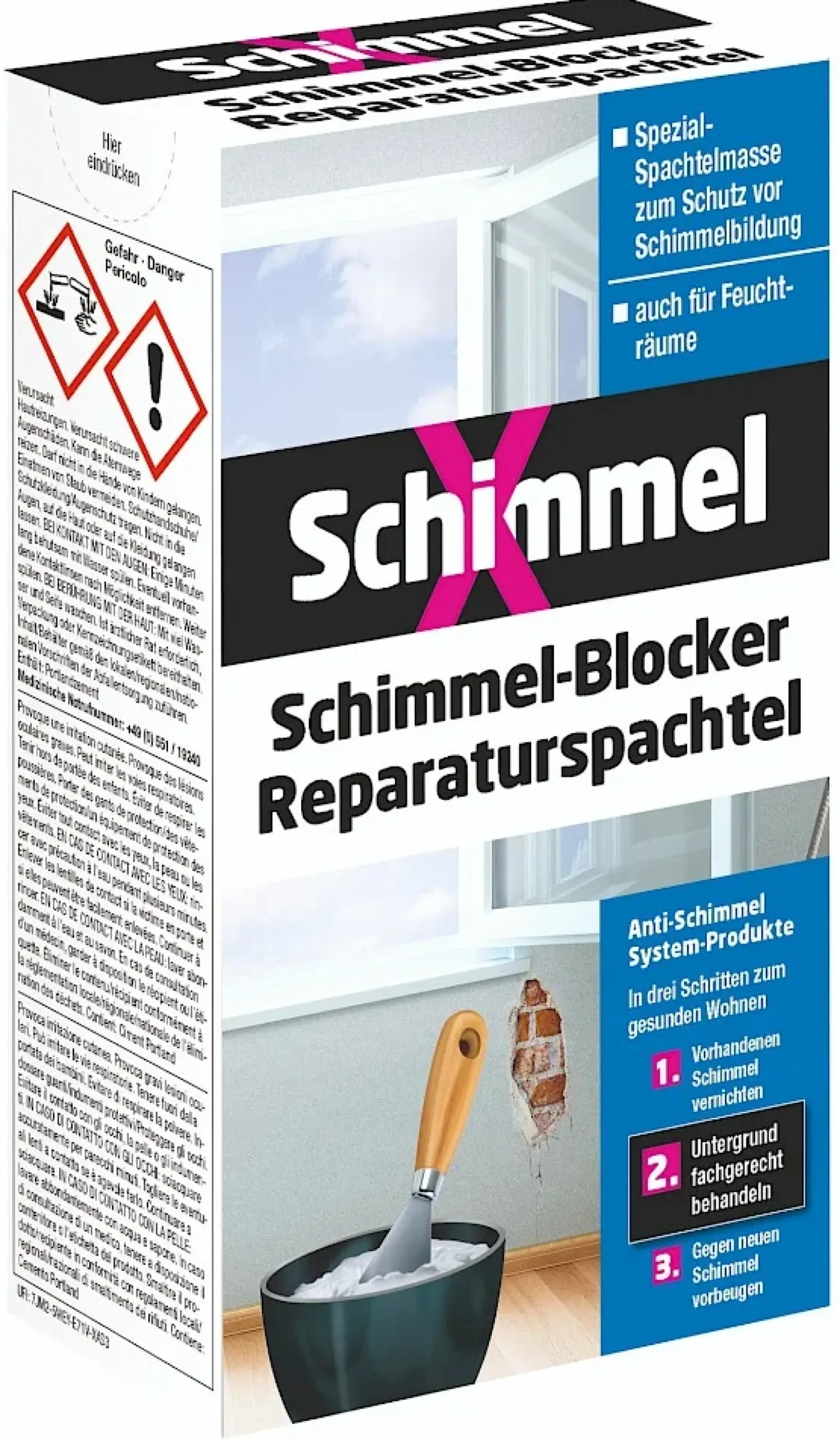 Pufas SchimmelX Blocker Reparaturspachtel 1 kg