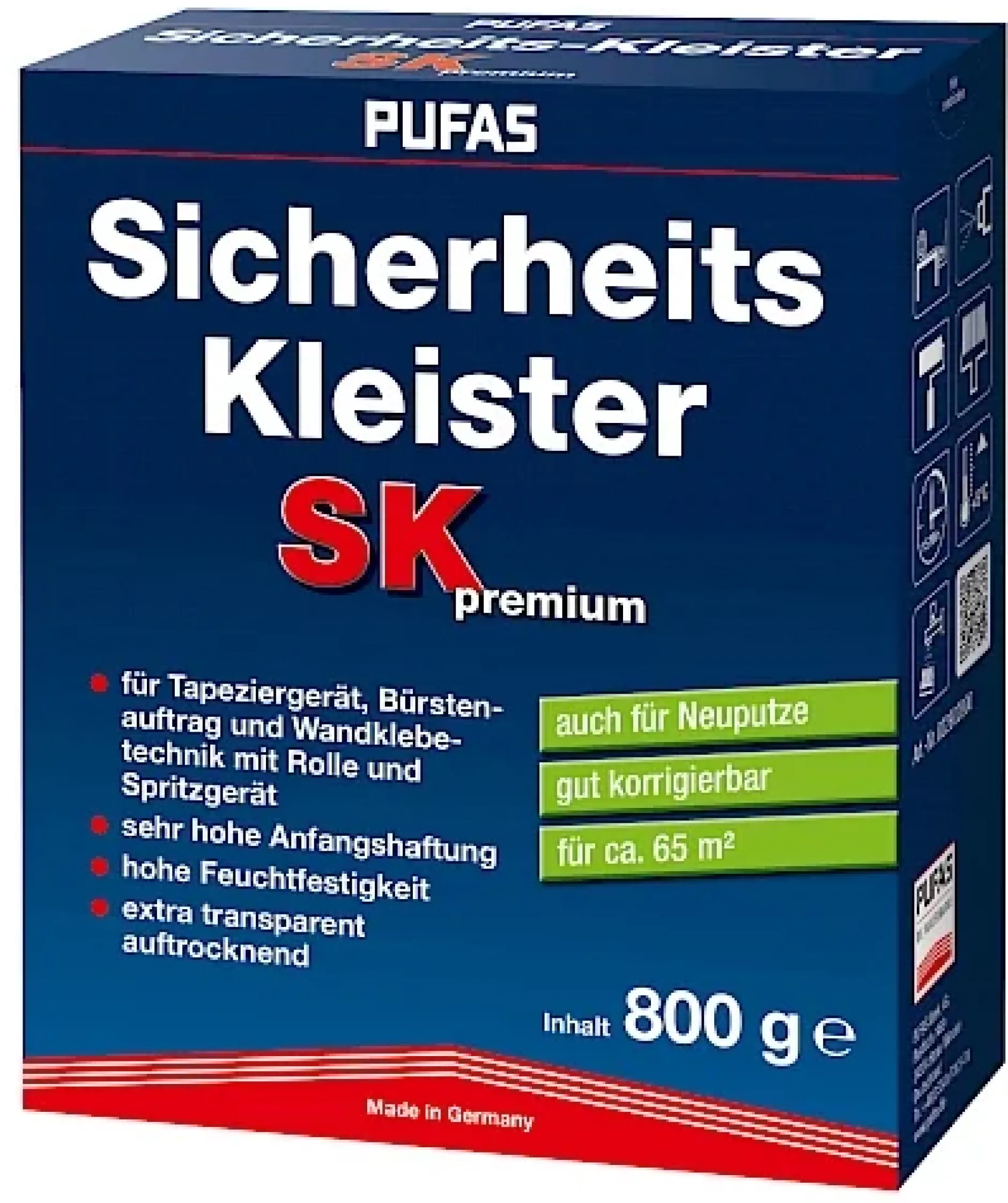 Pufas Sicherheits-Kleister SK Premium 800 g