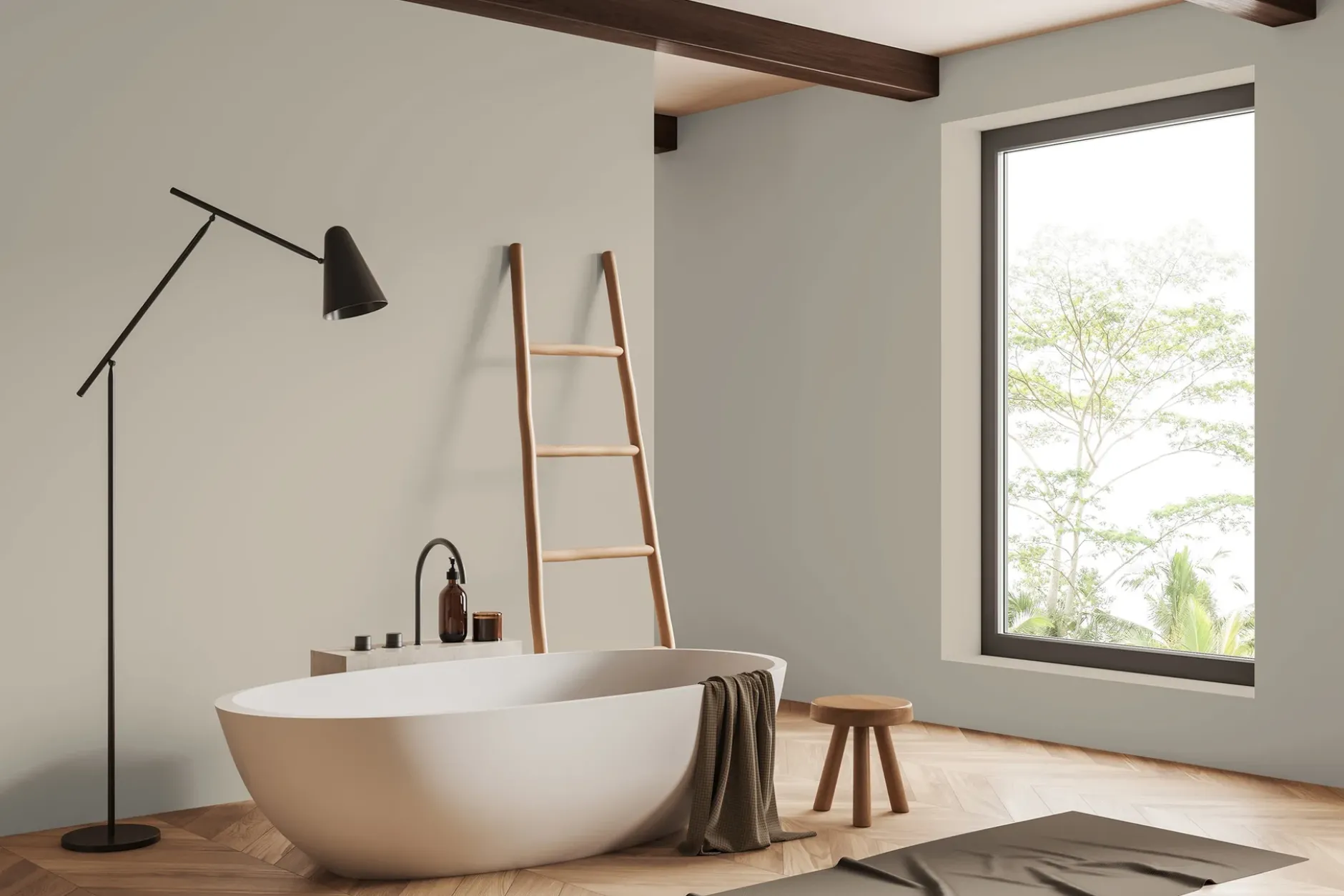 PURO Wandfarbe Beige "Calm Taupe" DD126004 1 l