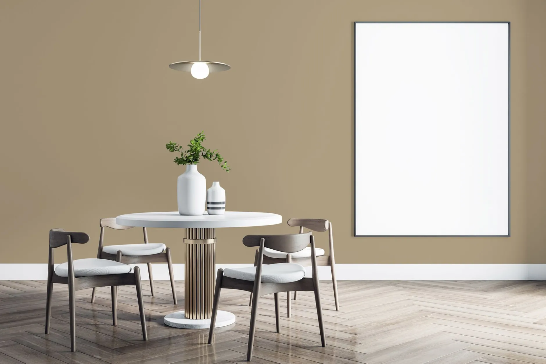 PURO Wandfarbe Beige "Mellow Brown" DD126031 1 l