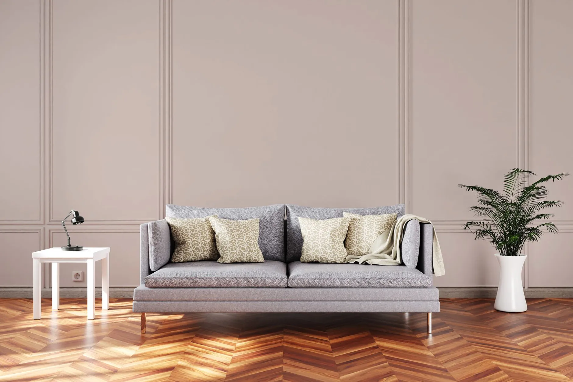 PURO Wandfarbe Beige "Rosy Beige" DD125839 1 l