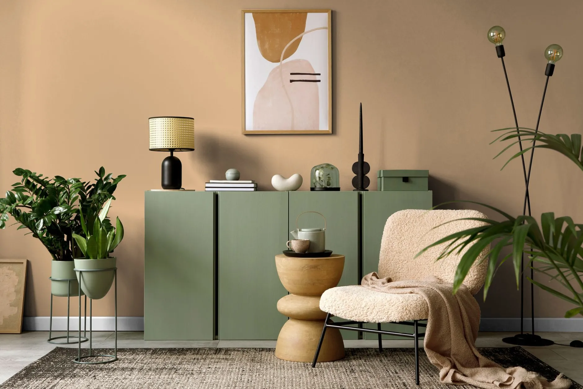 PURO Wandfarbe Beige "Sandy Beige" DD126082 1 l