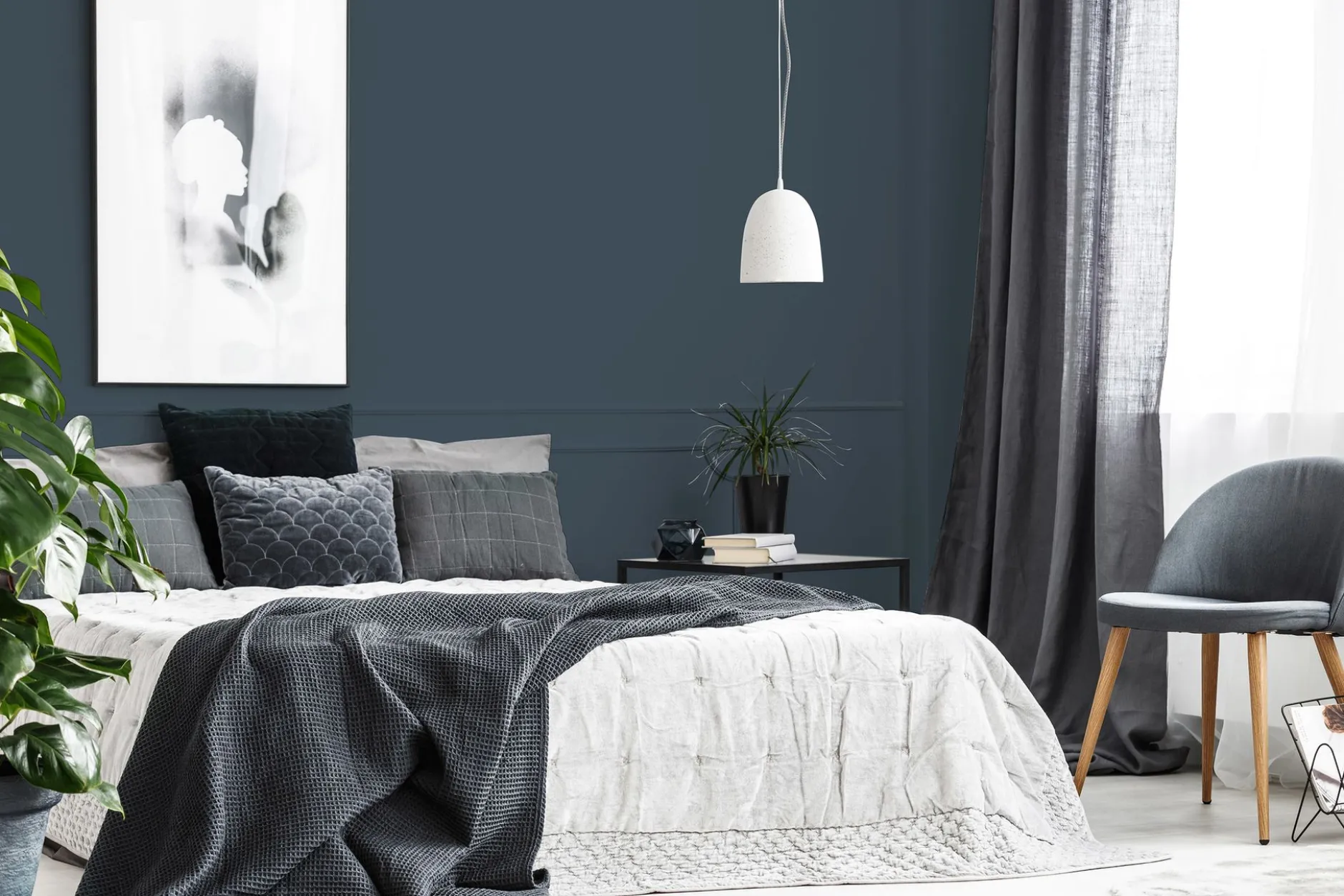 PURO Wandfarbe Blau "Bluish Petrol" DD125914 1 l