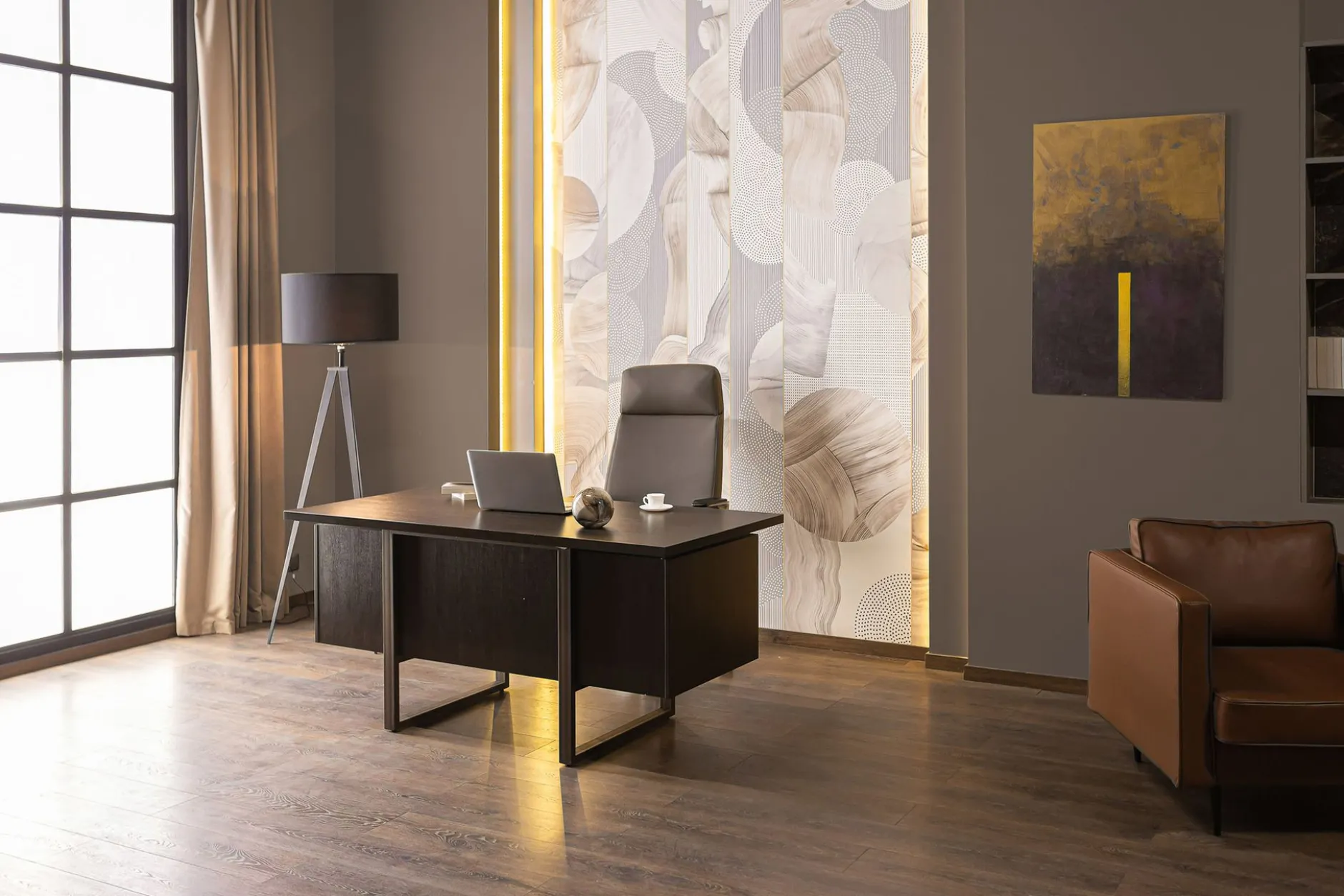 PURO Wandfarbe Braun "Calm Taupe" DD126010 1 l