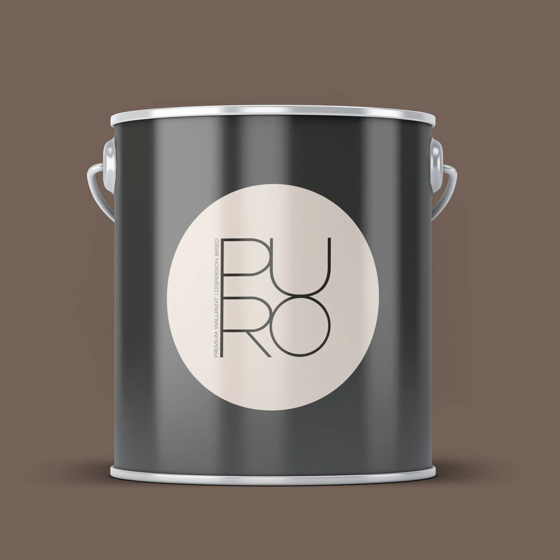 PURO Wandfarbe Braun "Soothing Brown" DD126067 1 l