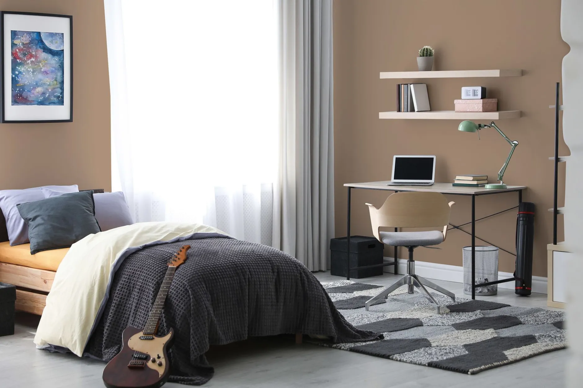 PURO Wandfarbe Braun "Soothing Brown" DD126058 1 l