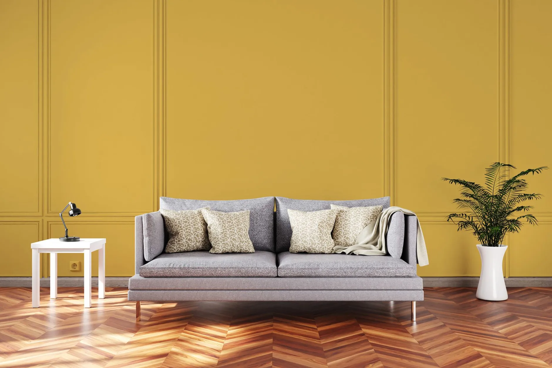 PURO Wandfarbe Gelb "Sunny Yellow" DD126103 1 l