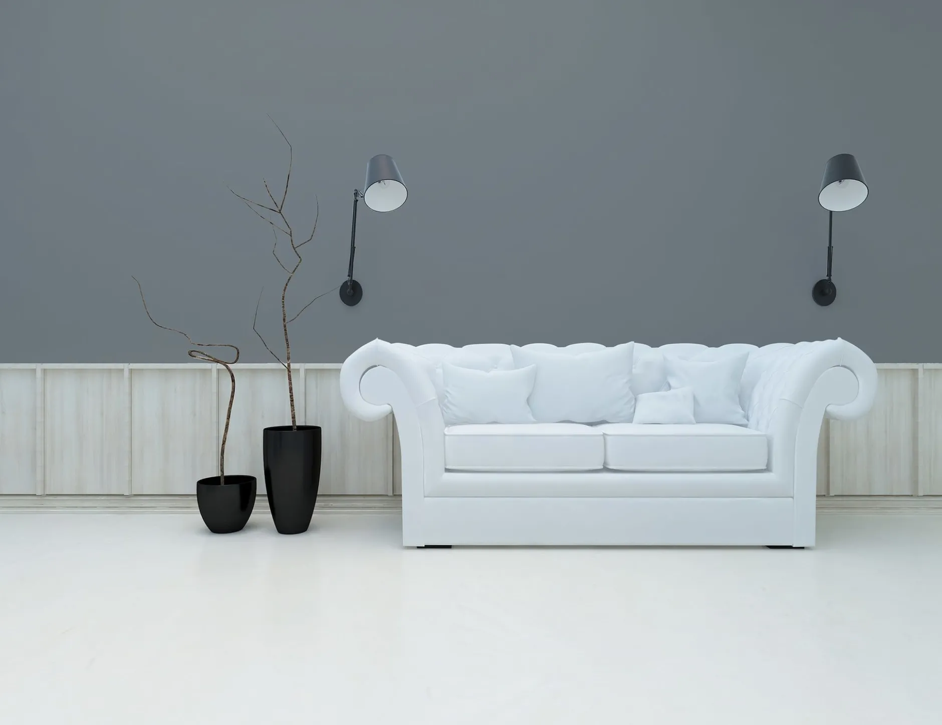 PURO Wandfarbe Grau "Cool Grey" DD125749 1 l