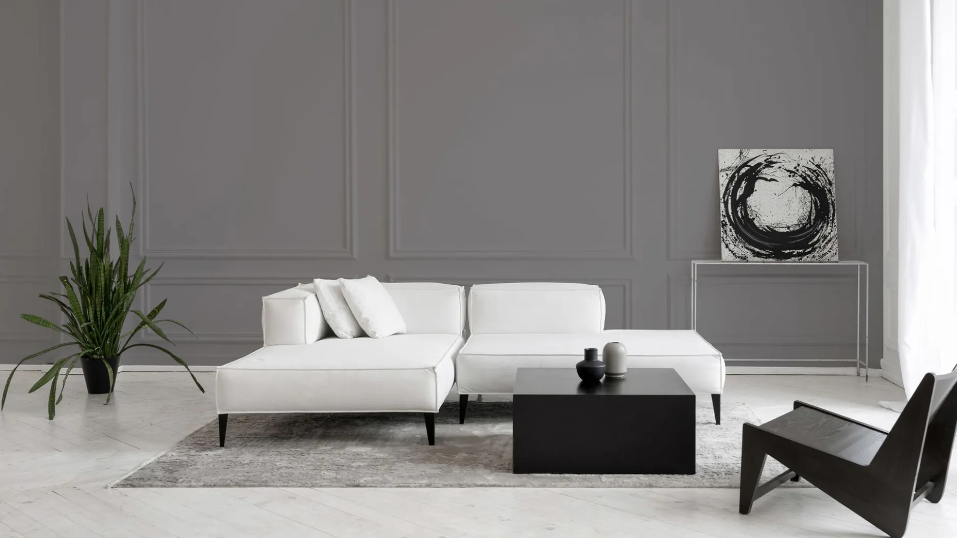 PURO Wandfarbe Grau "Cool Grey" DD125746 1 l