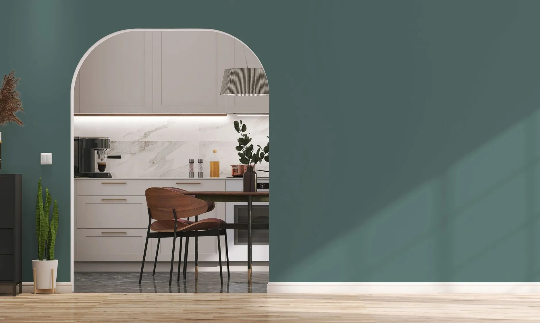 PURO Wandfarbe Grün "Soft Green" DD125929 1 l