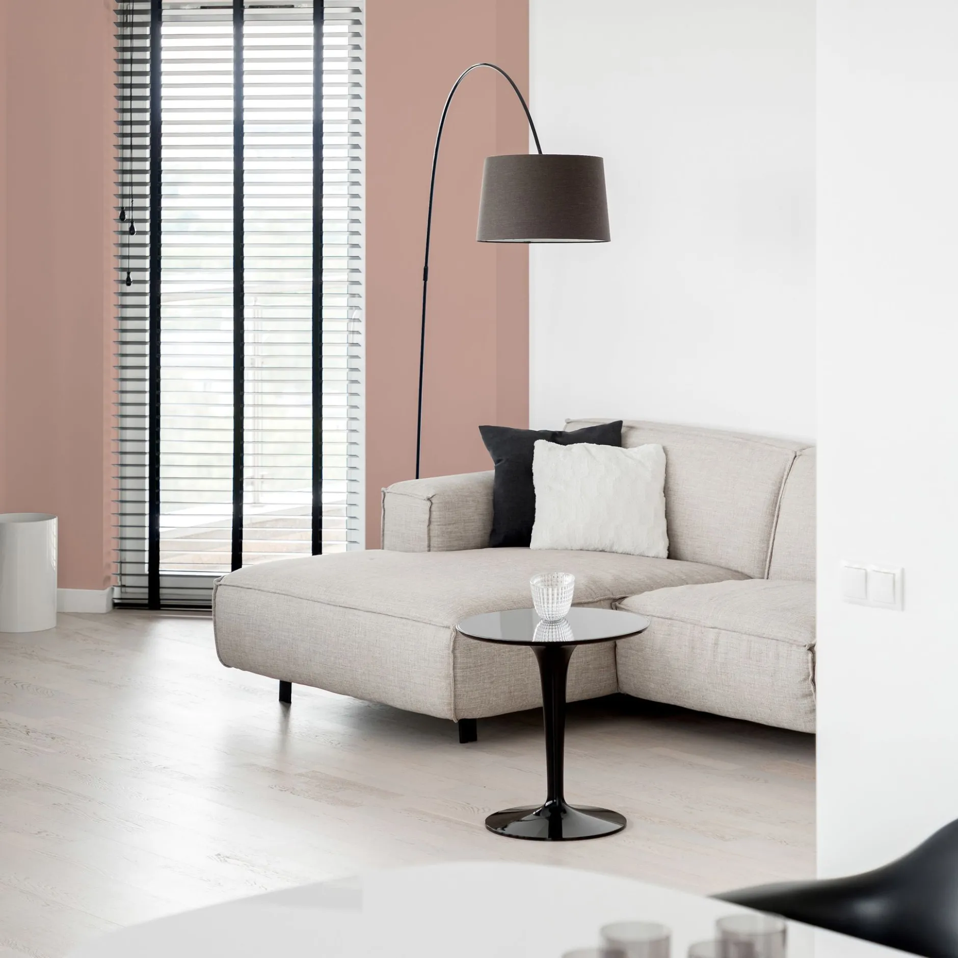 PURO Wandfarbe Rosa "Rosy Beige" DD125842 1 l