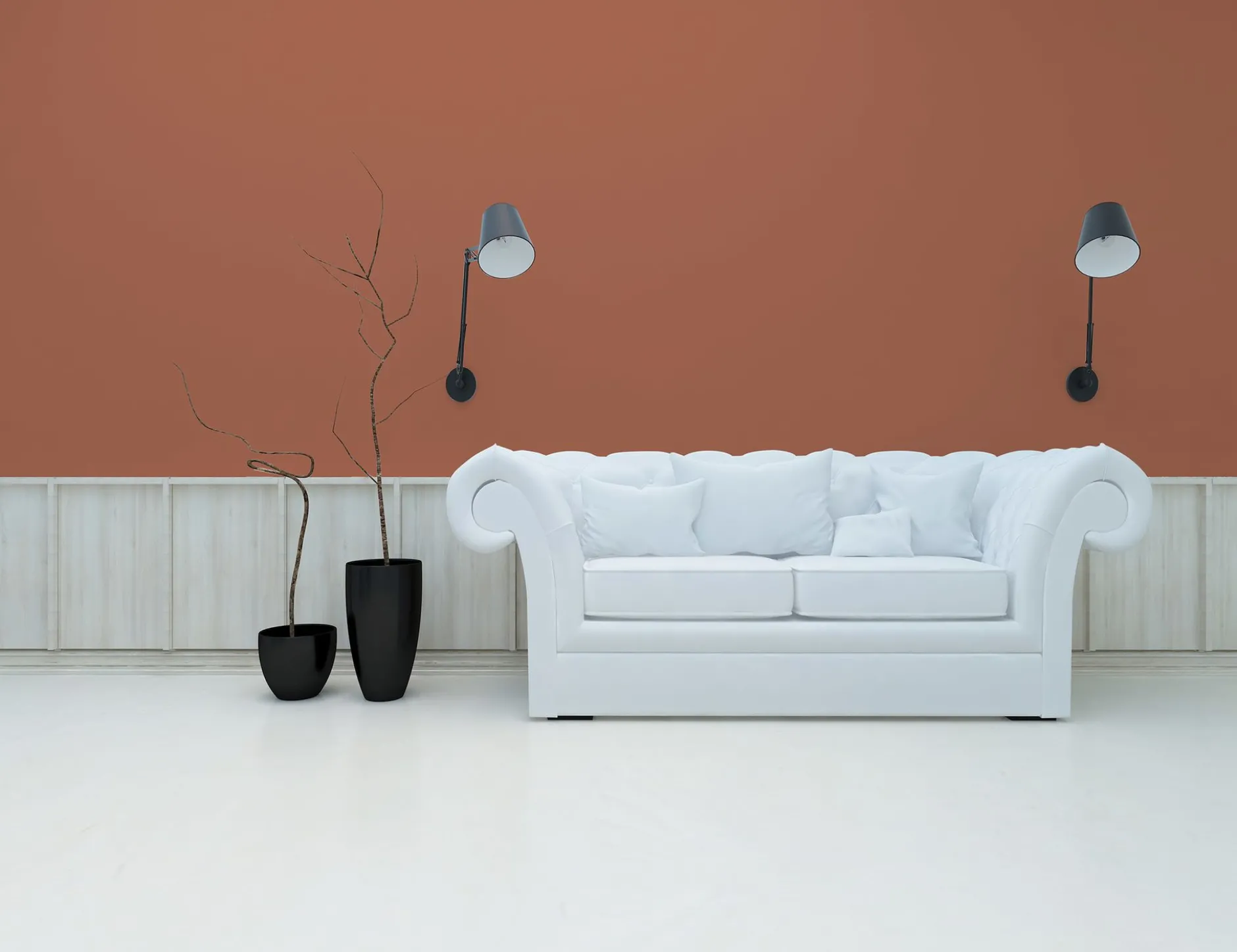PURO Wandfarbe Rot "Dusty Orange" DD126163 1 l