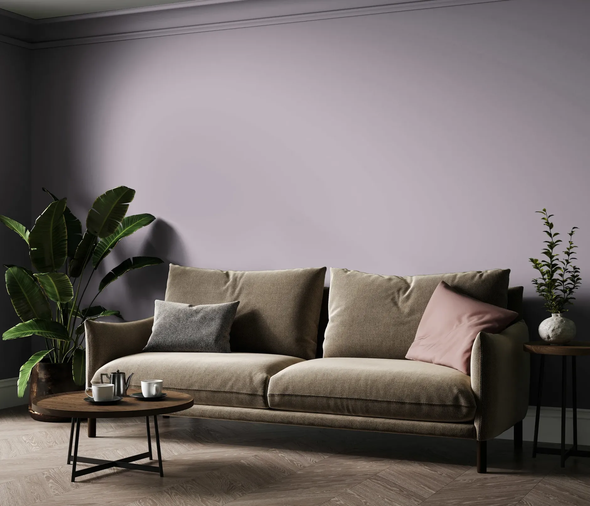 PURO Wandfarbe Violett "Simple Mauve" DD125773 1 l