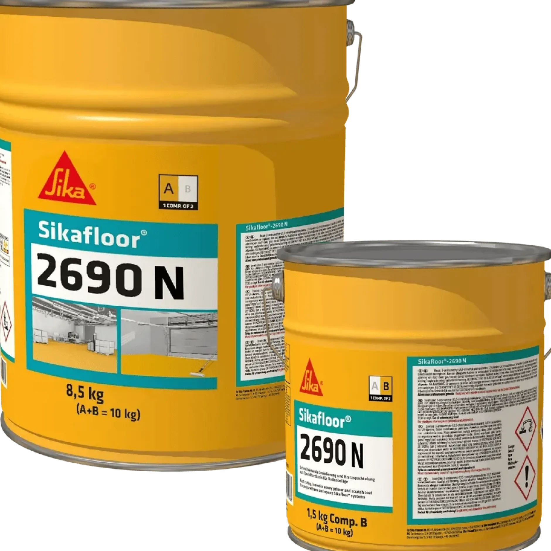 Sikafloor®-2690 N 2K-Set ca. RAL 7001 10 kg