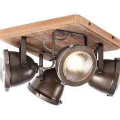 Spotbalken aus Holz - Dilara - Braun