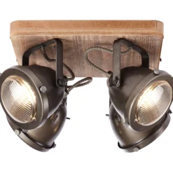 Spotbalken aus Holz - Dilara - Braun