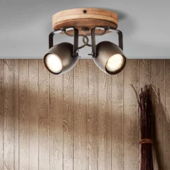 Spotrondell Rio - Holz Schwarz