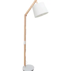 Stehleuchte aus Holz - Diego - Beige