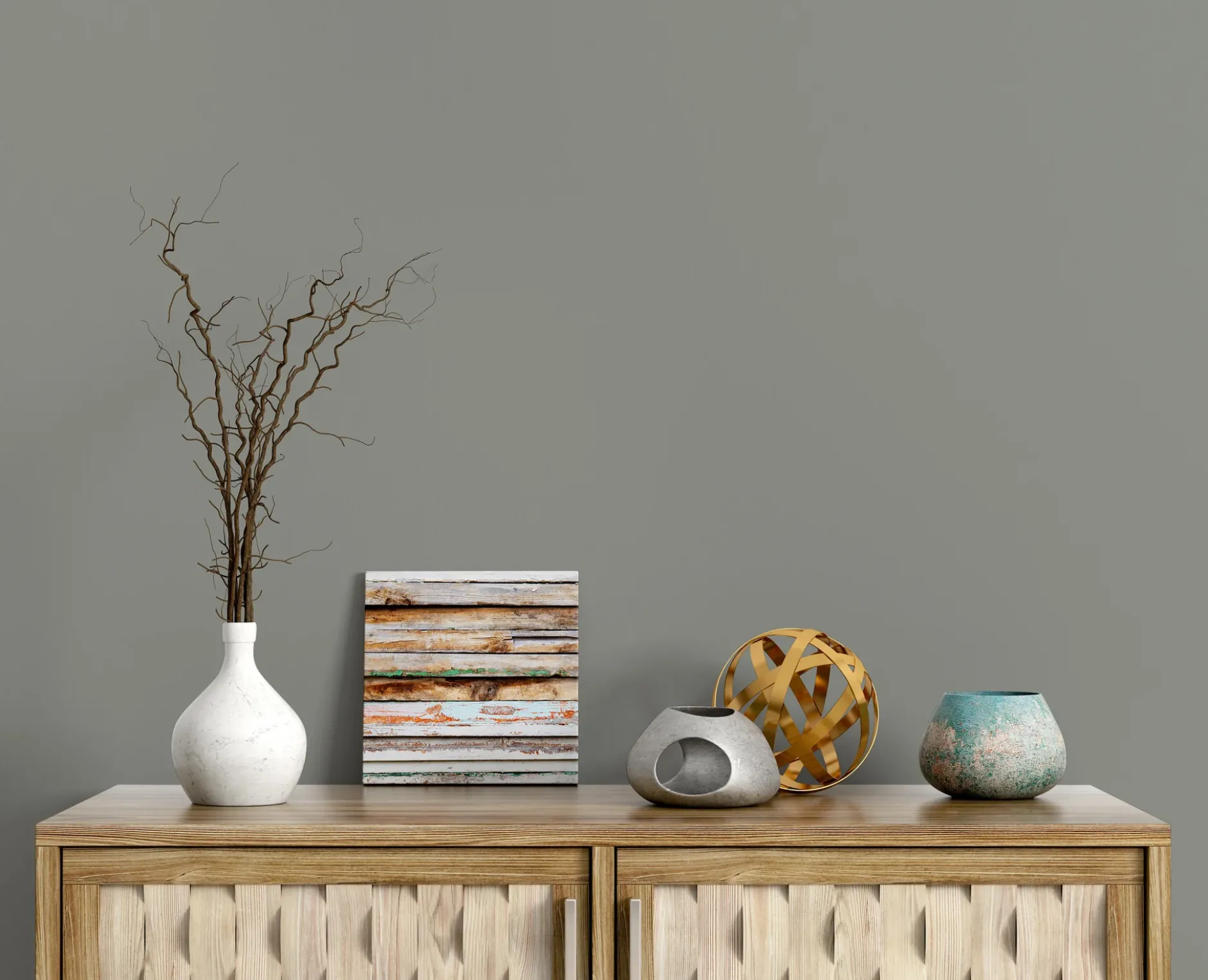 The Color Kitchen Wandfarbe Grau "Original Oregano" TCK4014 2,5 l