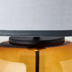 Tischleuchte Jana - Textil Gelb