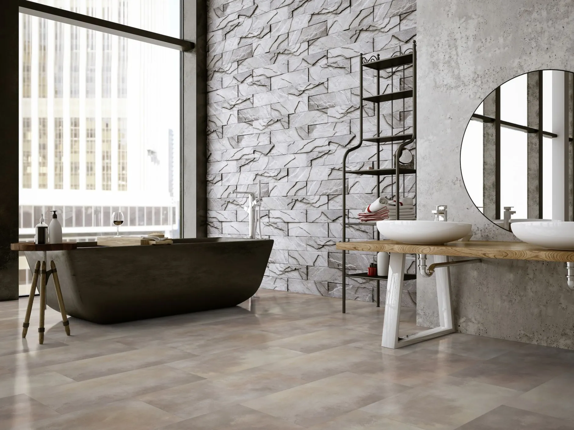 Vinylfliese Gerflor Virtuo 55 Acuarela Taupe 39021476