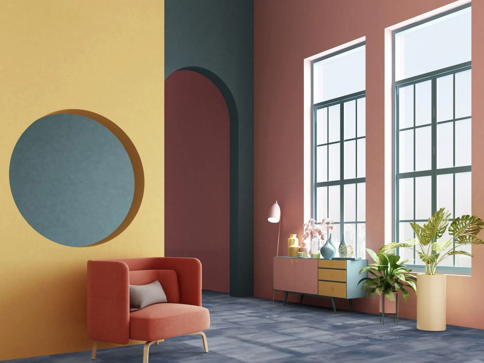 Vinylfliese Gerflor Virtuo 30 Rigid Acoustic Acuarela Ink 39101475