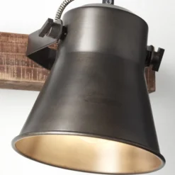Wandspot Eva - Holz Metallic